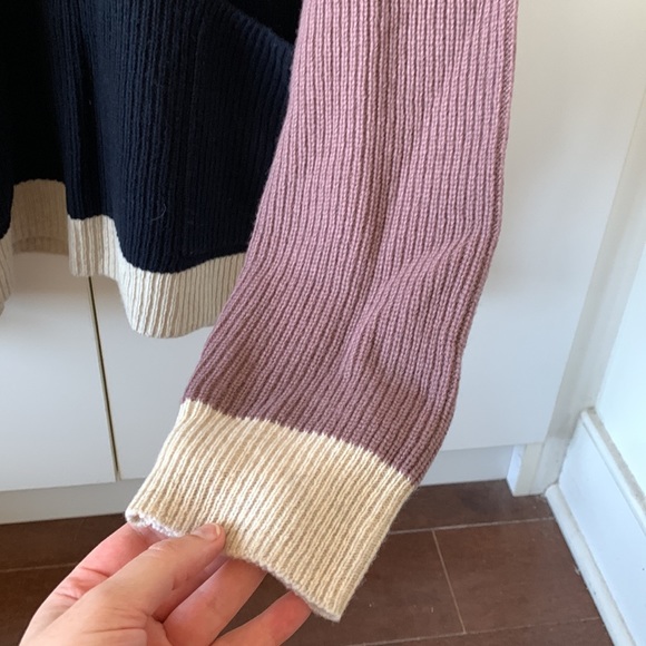 Madewell Glenbrook pull over color block sweater, size L - Picture 6 of 11